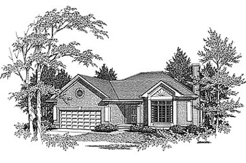 House Design - Traditional Exterior - Front Elevation Plan #70-133