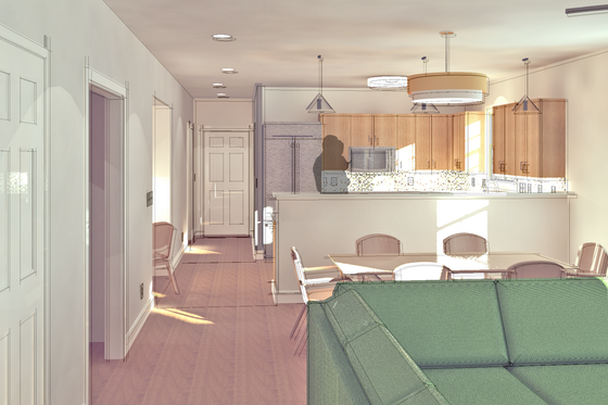 Interior - Entry for Beach House Plan #460-5 - 3 bed, 2.5 bath