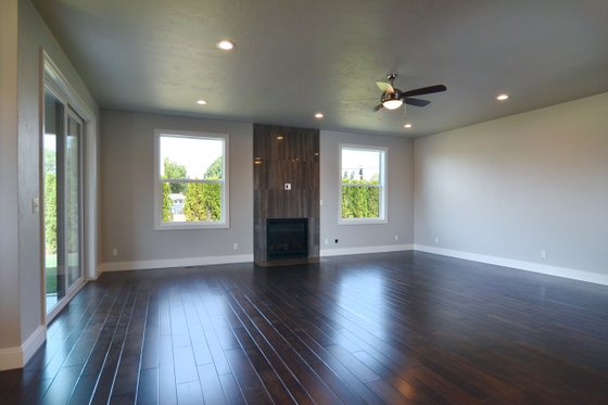 Interior - Family Room 1 for Prairie House Plan #124-1065 - 3 bed, 2 bath