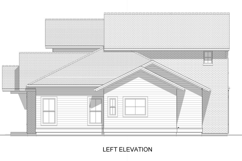 House Blueprint - Exterior - Other Elevation 4 for Traditional House Plan #1069-35 - 4 bed, 4.5 bath