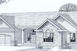Traditional Exterior - Front Elevation Plan #53-101
