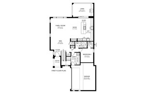 Floor Plan - Main Floor for Mediterranean House Plan #1058-172 - 4 bed, 4 bath