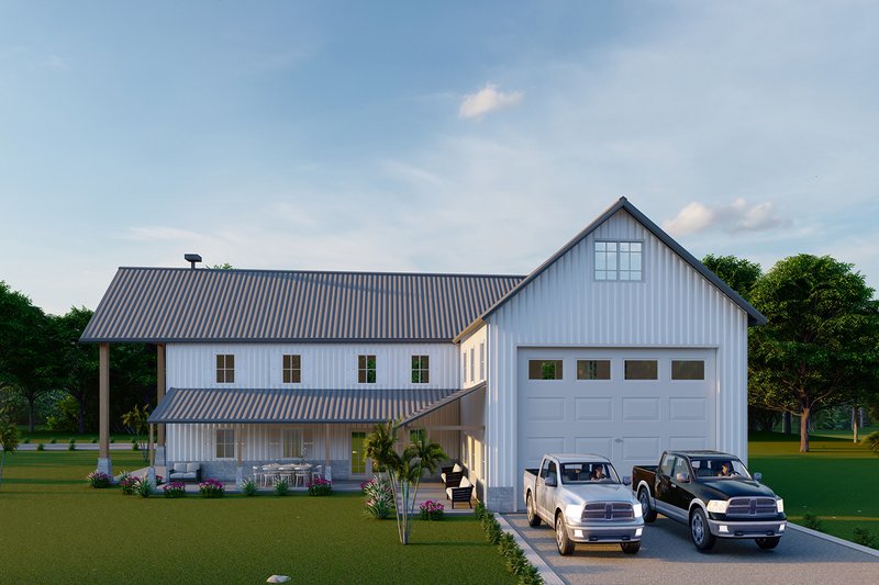 Home Plan - Barndominium Exterior - Front Elevation Plan #1107-29