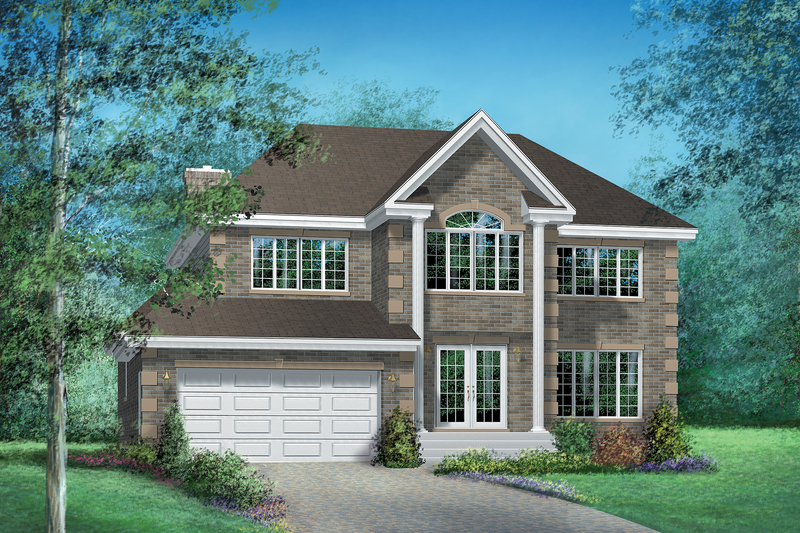 Traditional Style House Plan - 4 Beds 2.5 Baths 2684 Sq/Ft Plan #25-2268