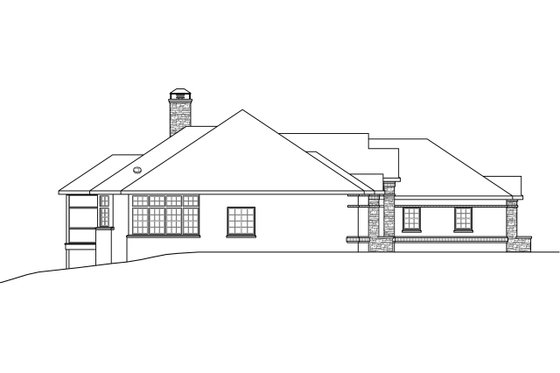 Exterior - Other Elevation for European House Plan #124-1144 - 3 bed, 2.5 bath