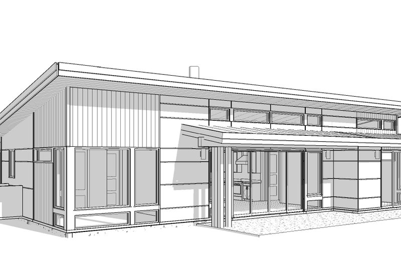 House Plan Design - Exterior - Other Elevation for Modern House Plan #895-154 - 2 bed, 2 bath