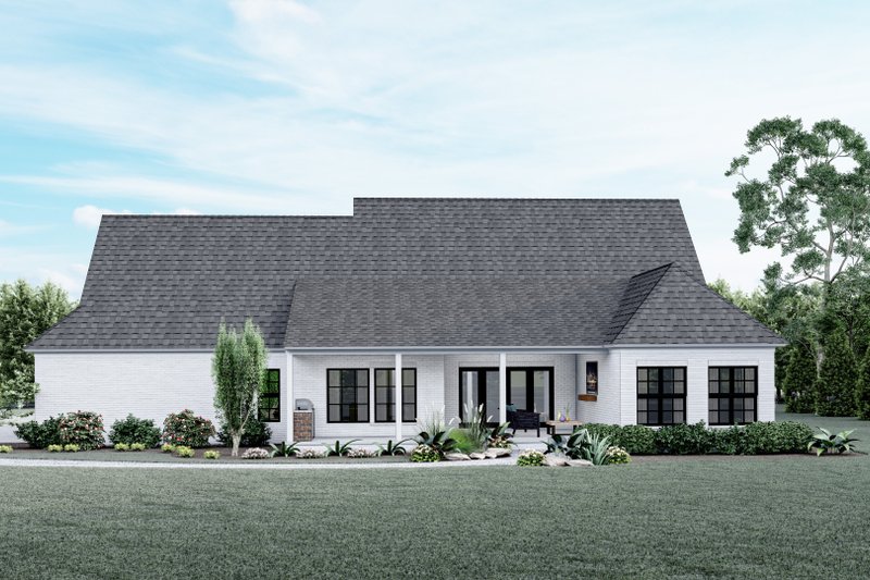 House Blueprint - Exterior - Front Elevation 3 for Traditional House Plan #1081-39 - 4 bed, 3 bath