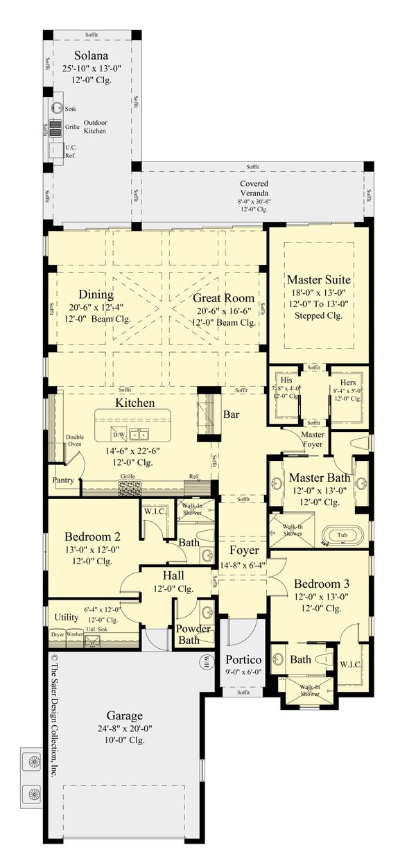 Dream House Plan - Ranch Floor Plan - Main Floor Plan #930-525