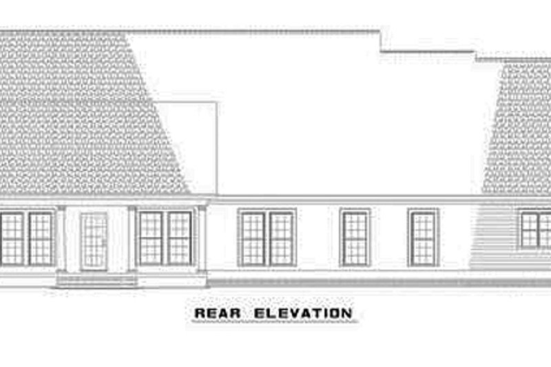 Architectural House Design - Exterior - Rear Elevation for Country House Plan #17-1091 - 4 bed, 3 bath