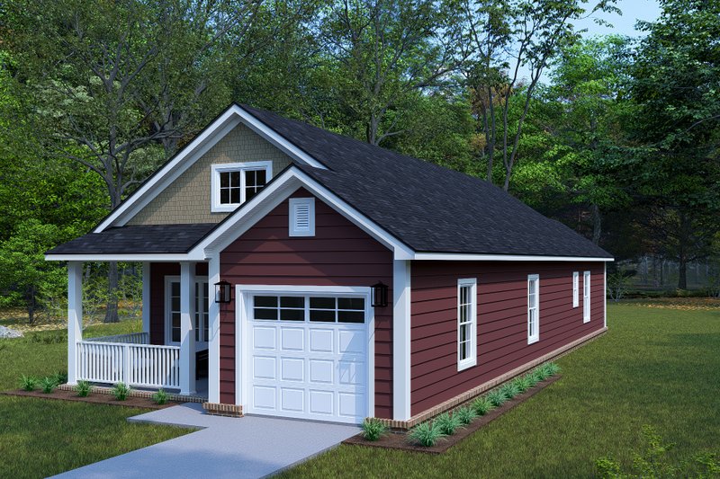 House Blueprint - Cottage Exterior - Front Elevation Plan #513-2316
