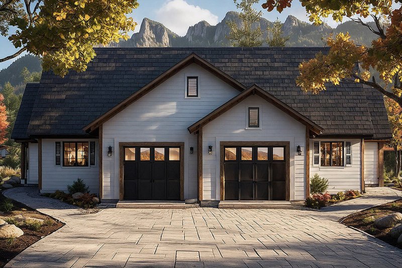 Traditional Style House Plan - 3 Beds 2 Baths 2404 Sq/Ft Plan #124-679 Exterior