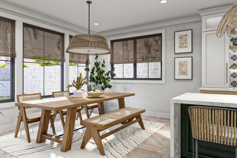 Home Plan - Interior - Dining Room 1 for Mediterranean House Plan #455-566 - 4 bed, 3.5 bath