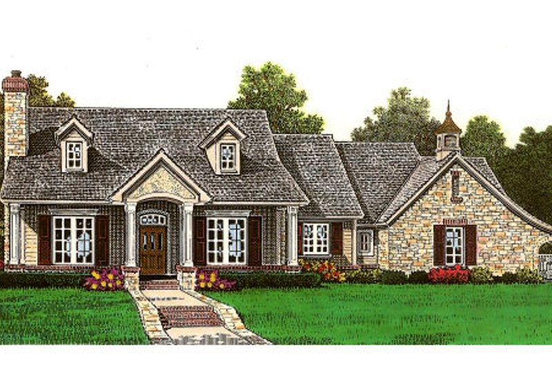 Dream House Plan - European Exterior - Front Elevation Plan #310-655