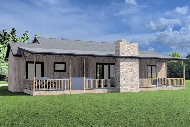 House Blueprint - Photo 12 for Farmhouse House Plan #1109-14 - 2 bed, 3 bath
