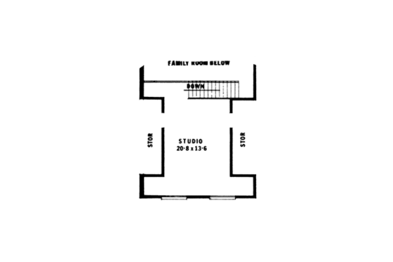 Floor Plan - Other Floor for Modern House Plan #10-247 - 3 bed, 2 bath
