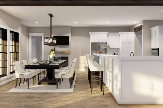 Interior - Kitchen for European House Plan #17-1180 - 4 bed, 2.5 bath