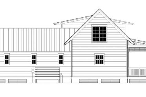Exterior - Other Elevation 2 for Beach House Plan #443-5 - 3 bed, 4 bath