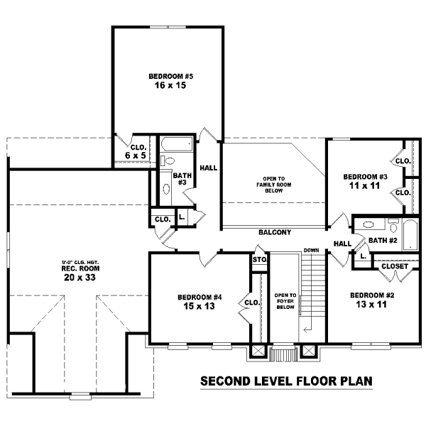 European Floor Plan - Upper Floor Plan #81-13699