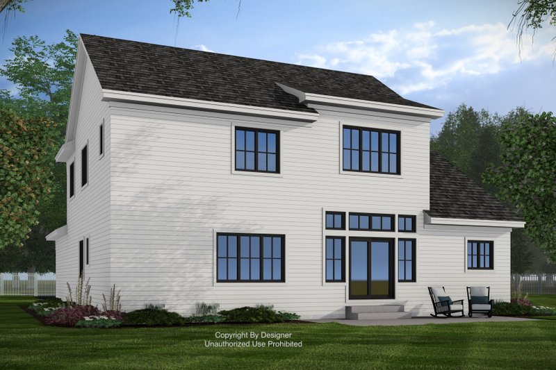 Dream House Plan - Exterior - Rear Elevation for Farmhouse House Plan #51-1425 - 4 bed, 3.5 bath