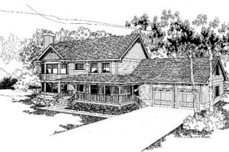 Home Plan - Traditional Exterior - Front Elevation Plan #60-322