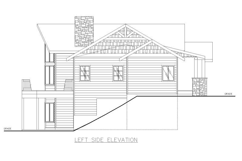 House Plan Design - Exterior - Other Elevation for Country House Plan #117-1001 - 2 bed, 2.5 bath