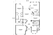 European Style House Plan - 4 Beds 3.5 Baths 3722 Sq/Ft Plan #420-145 
