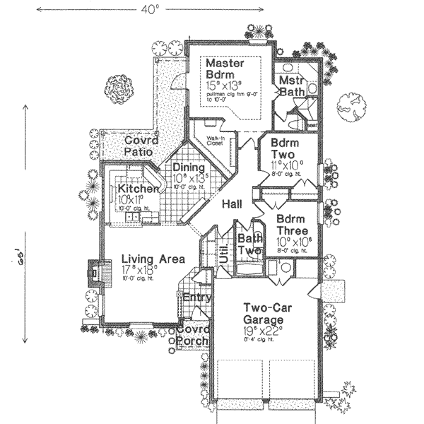 House Plan Design - European Floor Plan - Main Floor Plan #310-404