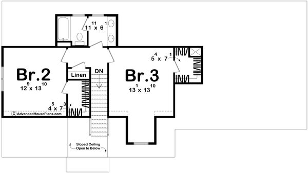 Dream House Plan - Modern Floor Plan - Upper Floor Plan #455-343
