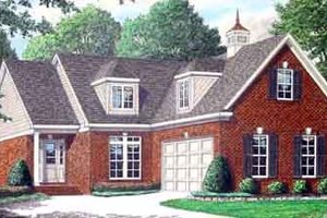 Colonial Exterior - Front Elevation Plan #34-178