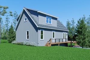 Exterior - Rear Elevation for Country House Plan #932-1384 - 3 bed, 2.5 bath
