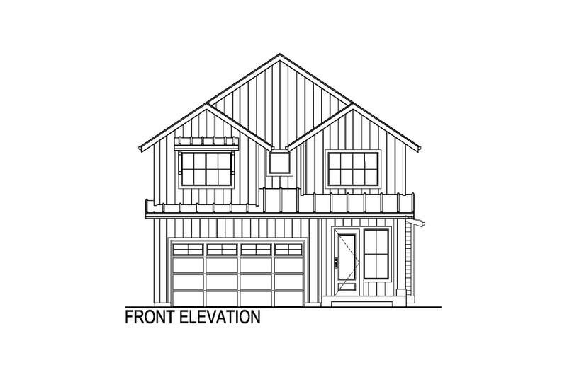 Dream House Plan - Exterior - Front Elevation 3 for Farmhouse House Plan #569-95 - 5 bed, 3.5 bath