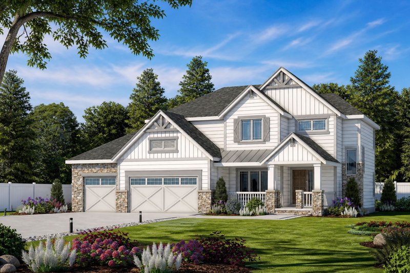 Dream House Plan - Exterior - Front Elevation 7 for Craftsman House Plan #20-2127 - 4 bed, 3.5 bath