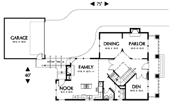 Dream House Plan - Craftsman Floor Plan - Main Floor Plan #48-339