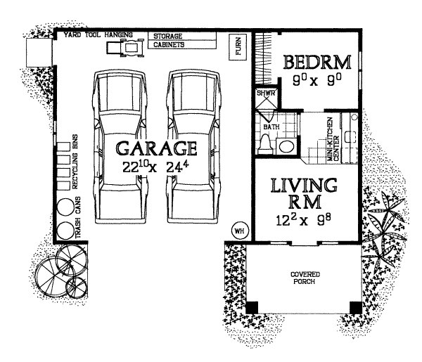 Modern Floor Plan - Main Floor Plan #72-283