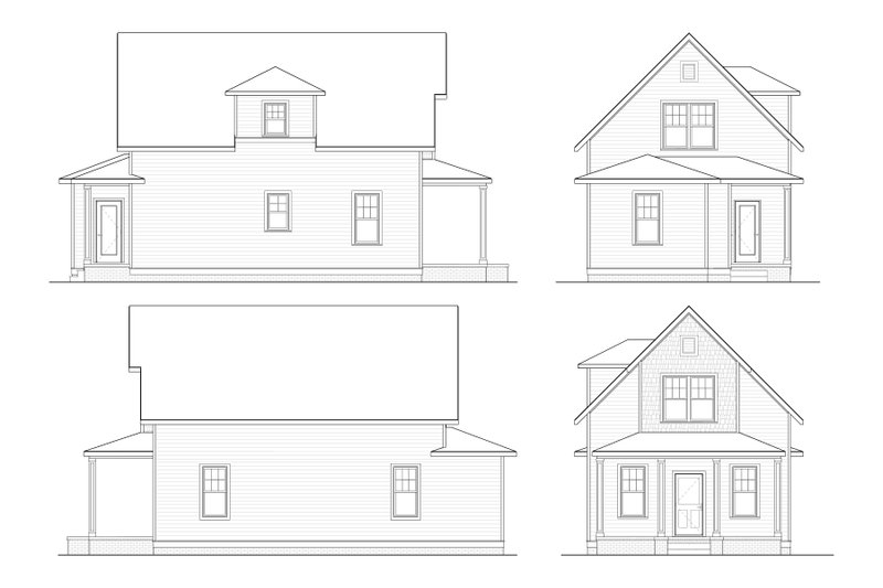Home Plan - Exterior - Other Elevation for Craftsman House Plan #936-4 - 3 bed, 2 bath