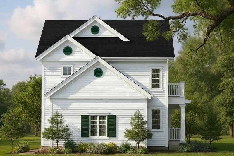 Dream House Plan - Exterior - Rear Elevation for Country House Plan #930-394 - 3 bed, 2.5 bath