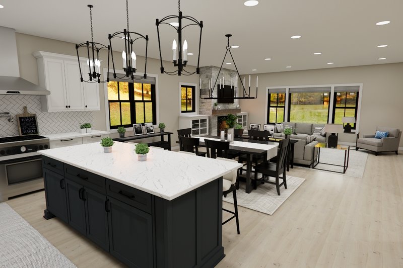 House Blueprint - Interior - Kitchen 1 for Craftsman House Plan #51-1388 - 3 bed, 2.5 bath