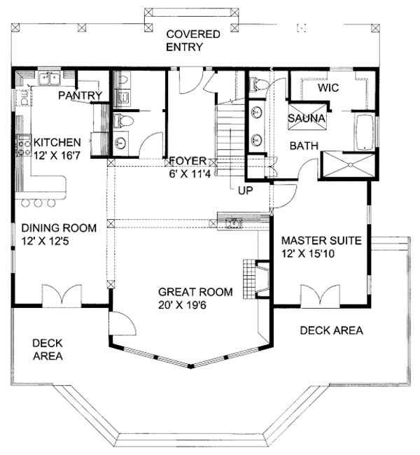 Bungalow Floor Plan - Main Floor Plan #117-779