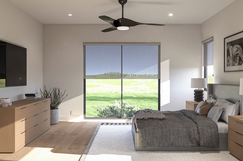House Plan Design - Interior - Master Bedroom 1 for Modern House Plan #455-351 - 4 bed, 3.5 bath