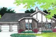 European Style House Plan - 3 Beds 2 Baths 1160 Sq/Ft Plan #45-225 