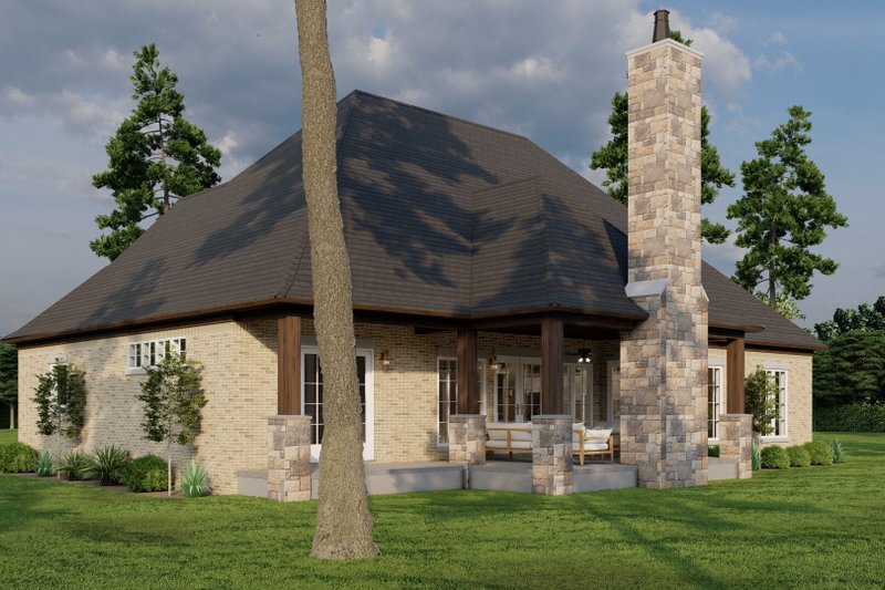 Dream House Plan - Exterior - Rear Elevation 2 for European House Plan #17-3416 - 4 bed, 4.5 bath