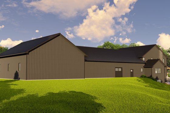 Exterior - Rear Elevation for Barndominium House Plan #1064-196 - 3 bed, 2.5 bath