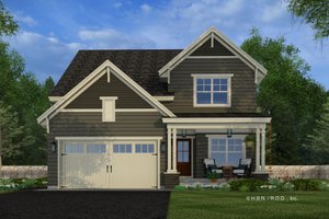Exterior - Front Elevation 4 for Craftsman House Plan #51-1347 - 4 bed, 3.5 bath