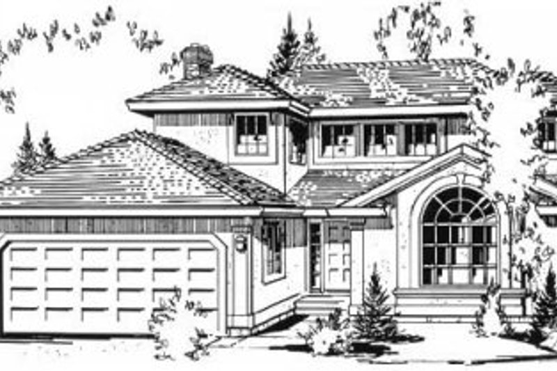 House Blueprint - Traditional Exterior - Front Elevation Plan #18-9081