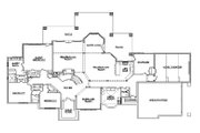 European Style House Plan - 5 Beds 5 Baths 4371 Sq/Ft Plan #5-346 