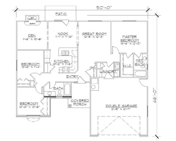 Home Plan - Mediterranean Floor Plan - Main Floor Plan #5-230
