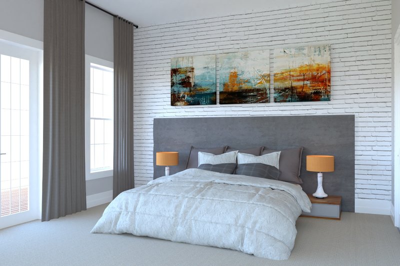 Home Plan - Interior - Master Bedroom for European House Plan #54-423 - 4 bed, 4.5 bath