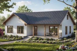 Farmhouse Exterior - Front Elevation Plan #124-300