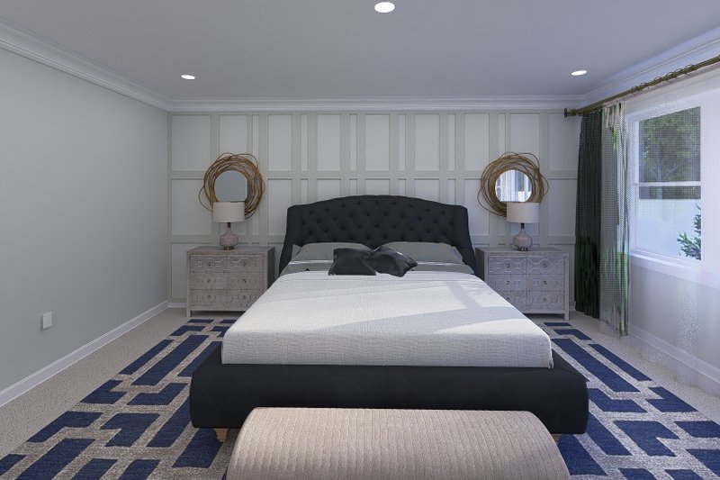 House Plan Design - Interior - Master Bedroom 2 for Farmhouse House Plan #1060-291 - 2 bed, 2.5 bath