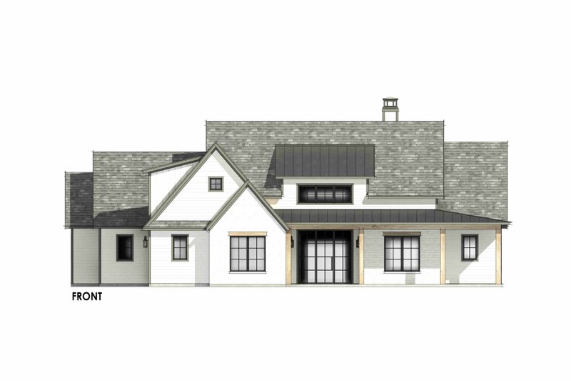 Architectural House Design - Exterior - Front Elevation 8 for Farmhouse House Plan #1096-147 - 4 bed, 3.5 bath